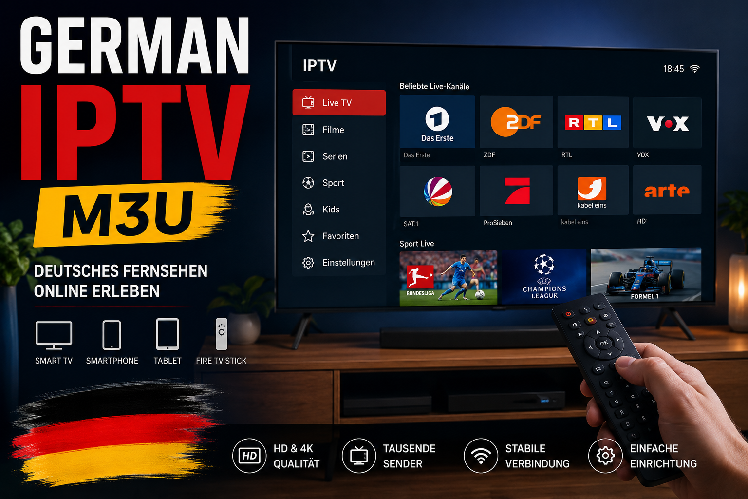 german iptv m3u
